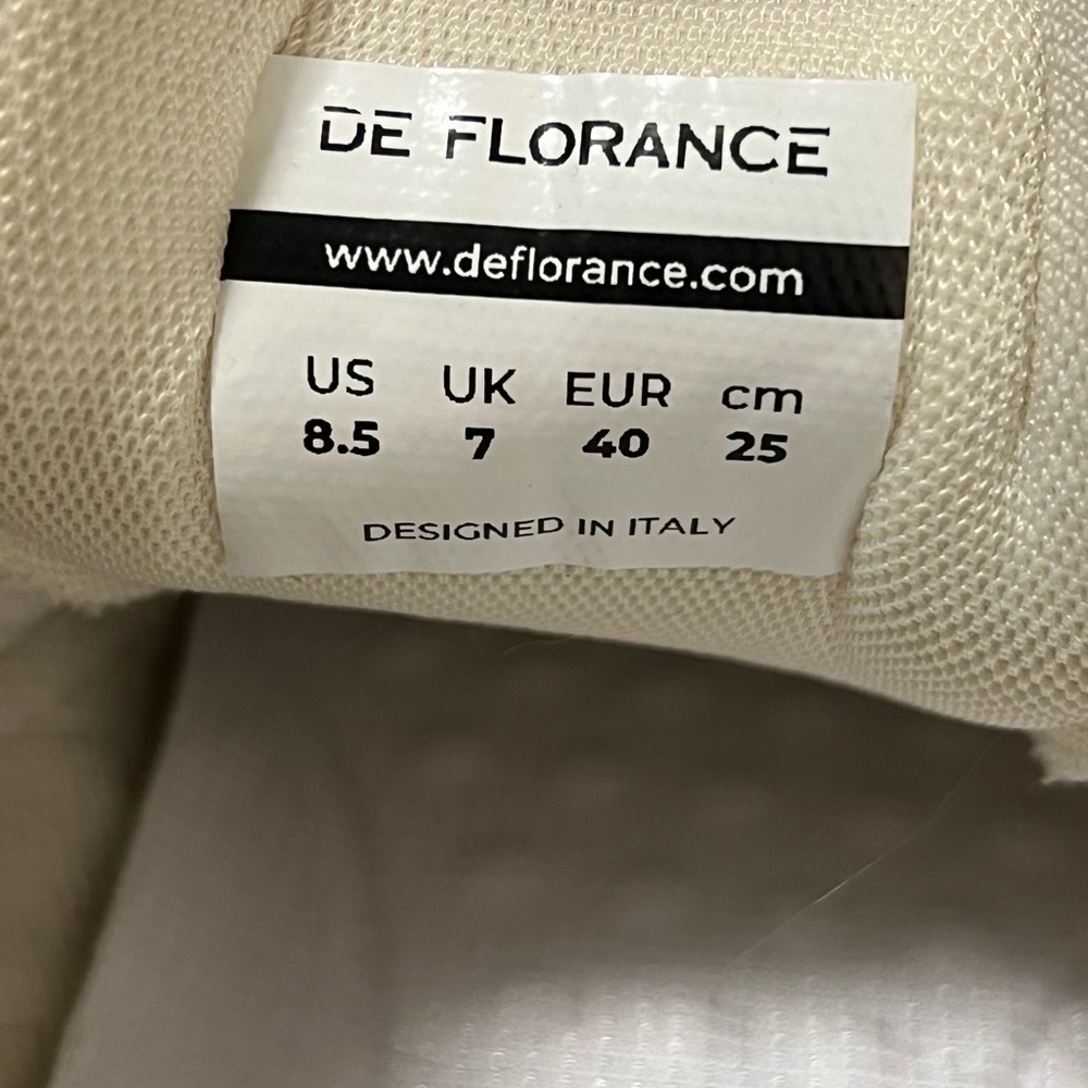 DF De Florance Cloudea tan and white lace up sneakers - Picture 8 of 8
